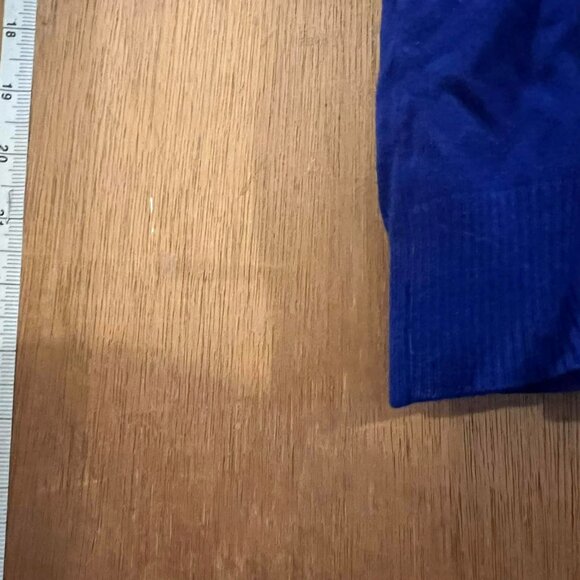 🐻Size M - Cable & Gauge - Lovely Royal Blue Sleeveless Turtleneck Sweater - Picture 5 of 6